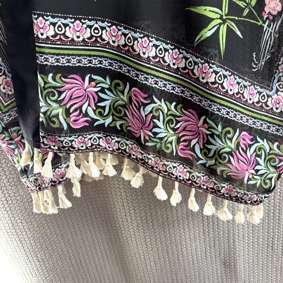 (2) Sami & Jo Plus Women’s 3X Floral Boho Kimono Dusters W/ Bell Sleeves Tassles - Picture 6 of 13